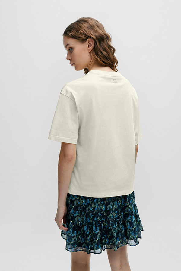 ΜΠΛΟΥΖΑ T-SHIRT BOSS - 118 ΕΚΡΟΥ